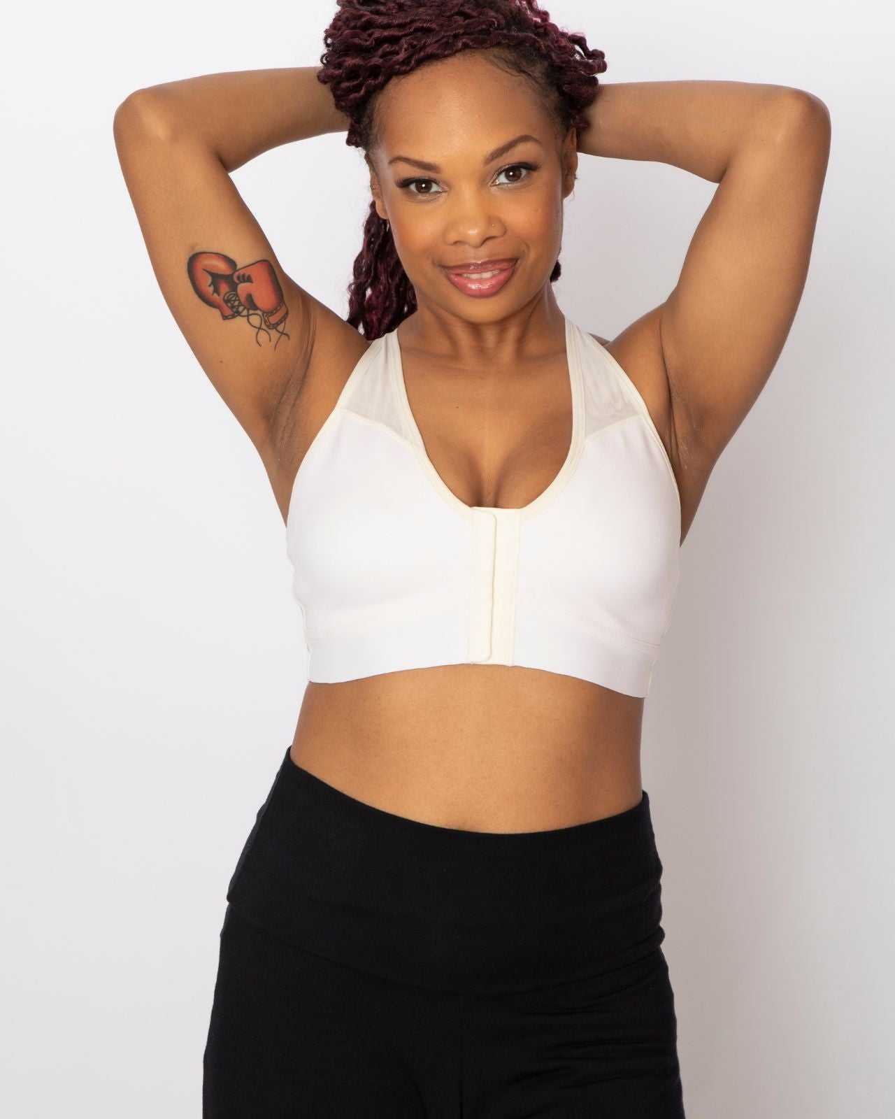 Bianca Front Closure Sports Bra, Breathable & Active