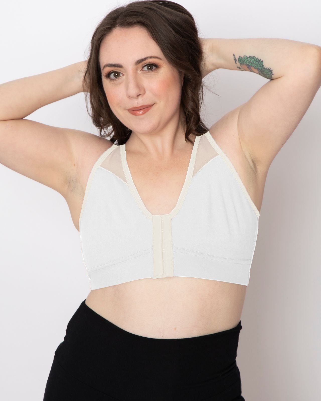 White/Ivory Sports Bras High Support