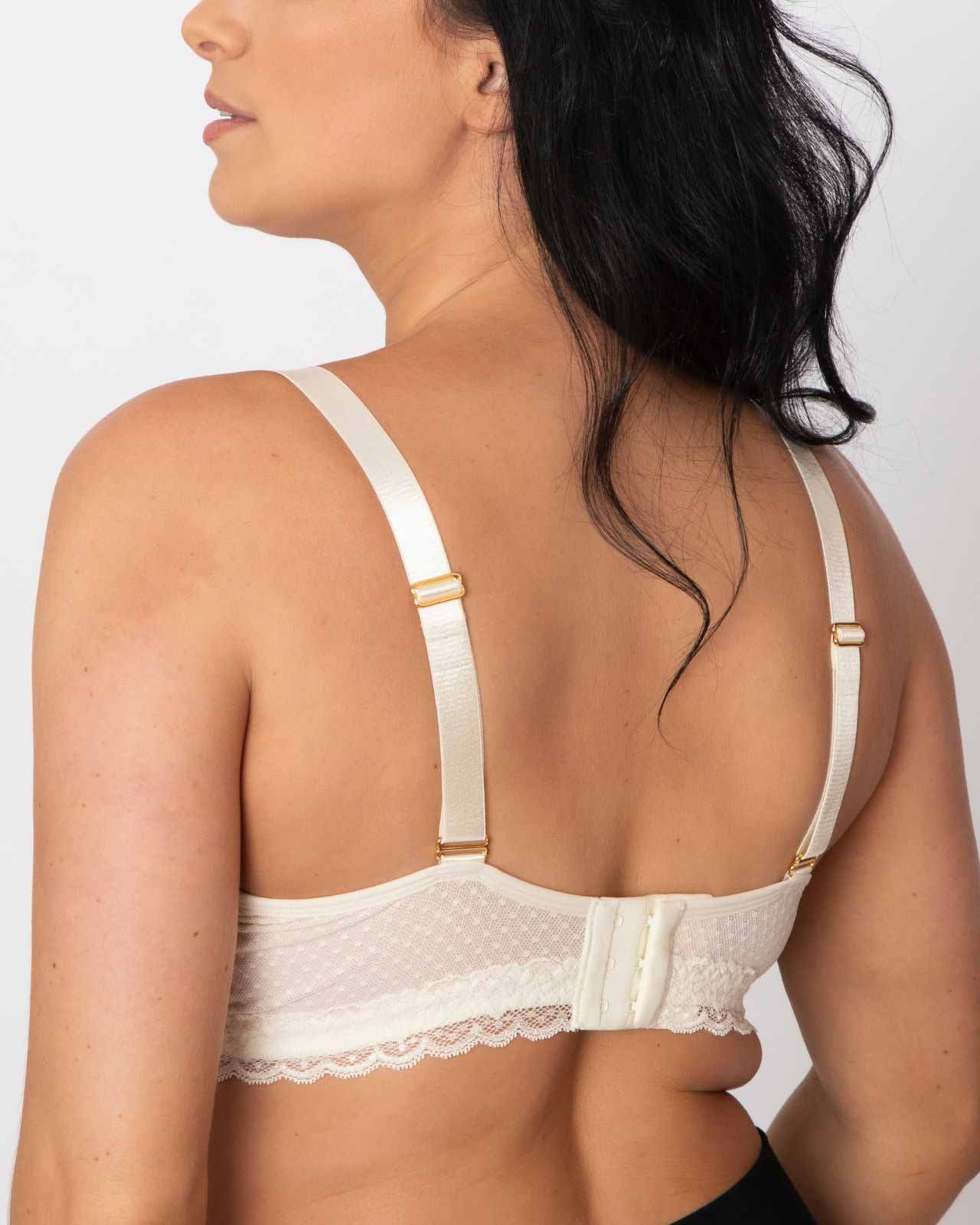 Mikilon Front Buckle Sexy Gathe r up Breast Milk Sleep Lace No
