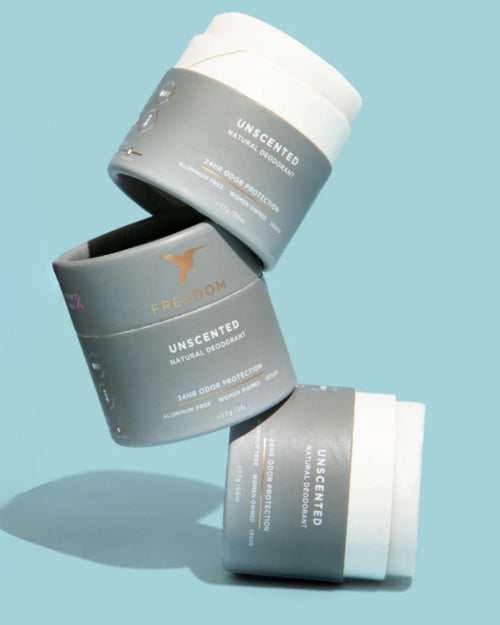 Unscented & mini travel size natural deodorant