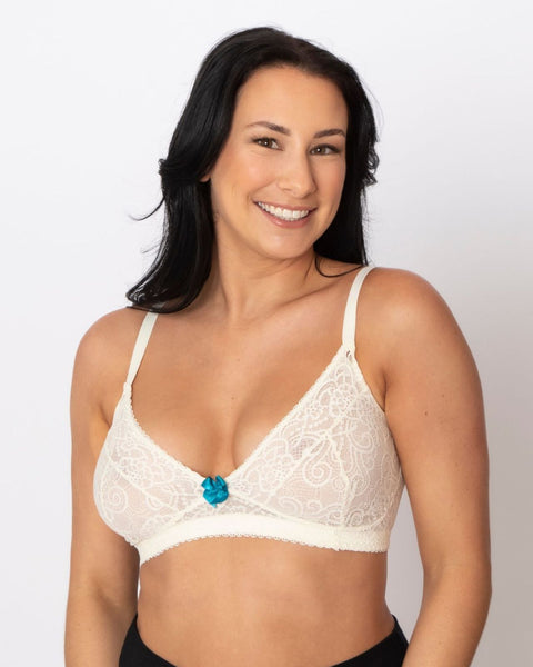 Ava post-mastectomy bra in organic cotton, multi-coloured, Sans