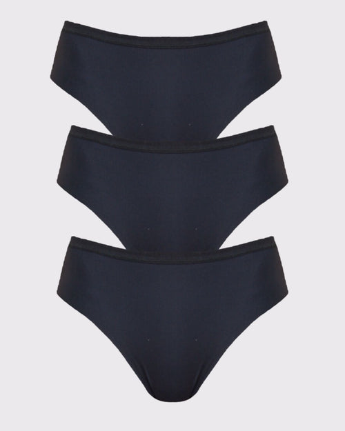 Black & 3 pack of the no show brief underwear from anaono