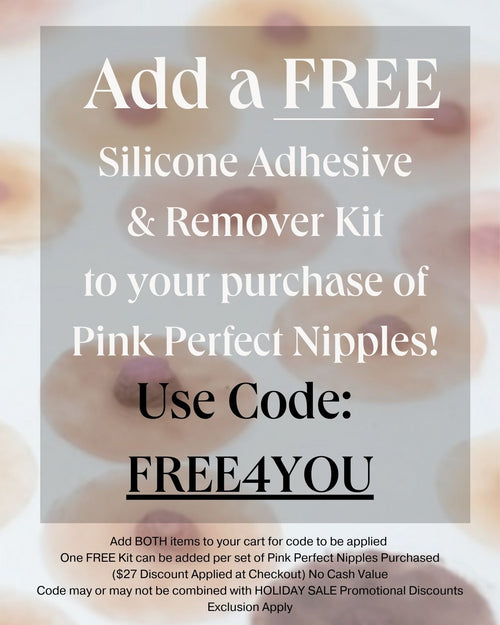 Brown & free adhesive with code free4you infographic