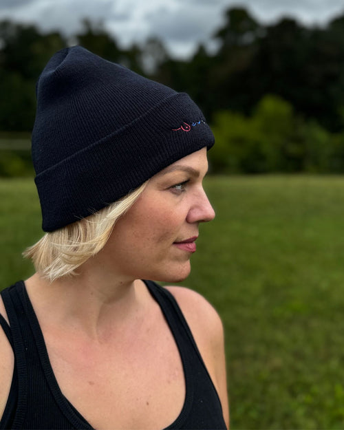 Black & metastatic breast cancer awareness beanie