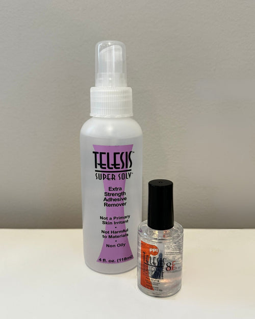 Clear & adhesive and remover for pink perfect nipples